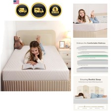 Twin Mattress in a Box 6 Inch Memory Foam Support Bed for Kids and Adults