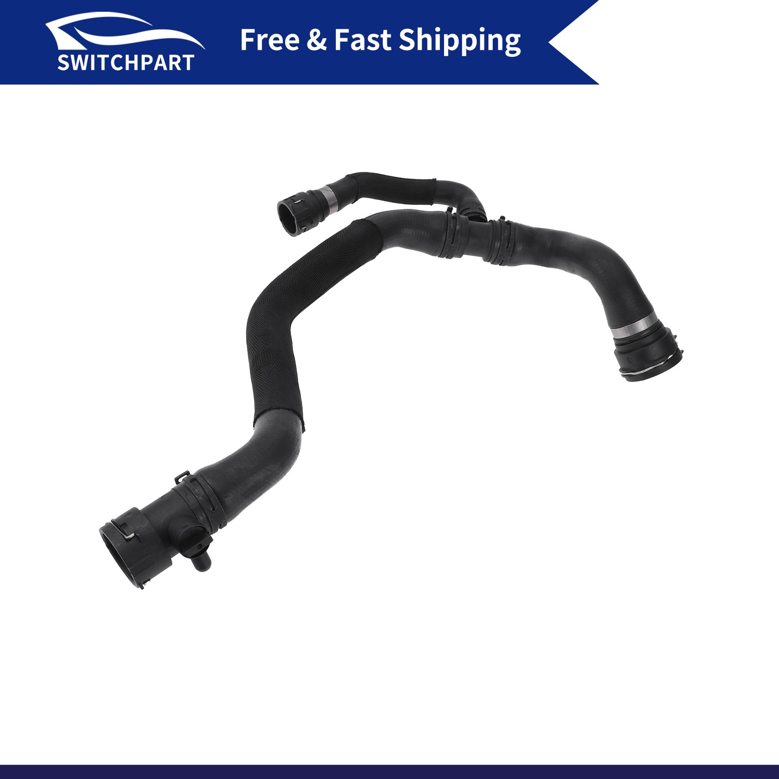 Radiator Hose for Audi A4 A4 Quattro Sedan Wagon 2009-2012 No.8R0121055D Black