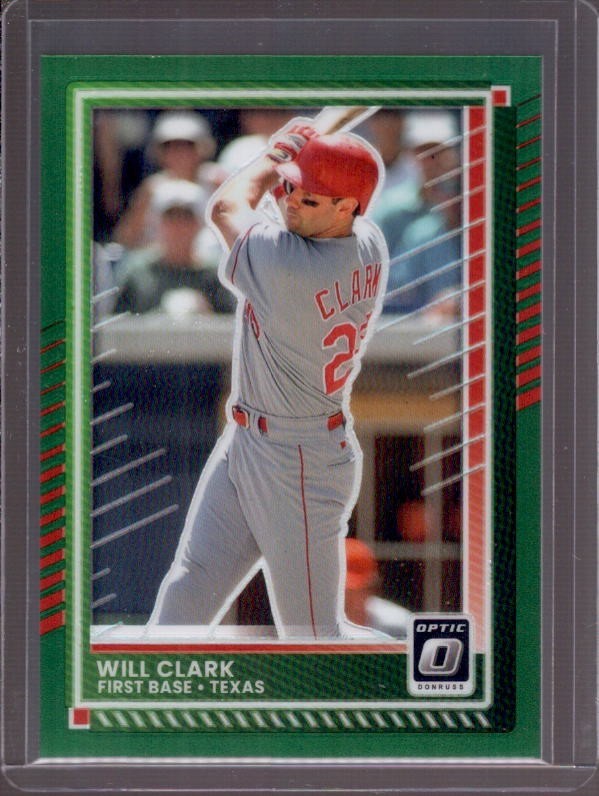 WILL CLARK 2025 Donruss Optic #64 Green Holo Prizm #4/5