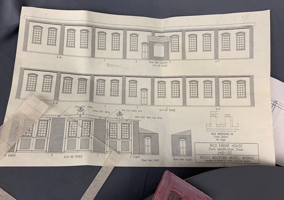 Kit de casa de motor Rico escala HOn3 Rocky Mountain Model Works #HO-102 HO7048 Foto 4 de 4