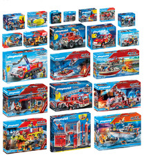 PLAYMOBIL City Action FEUERWEHR Feuerwehrauto Feuerwehrstation WACHE Feuerwache