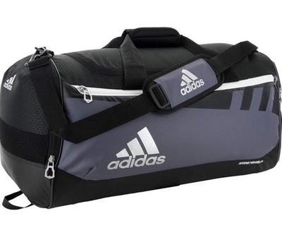 Adidas Hydro Shield Squad Gray & Black Duffel Bag 13x 13 x 25  Medium Shoe Space