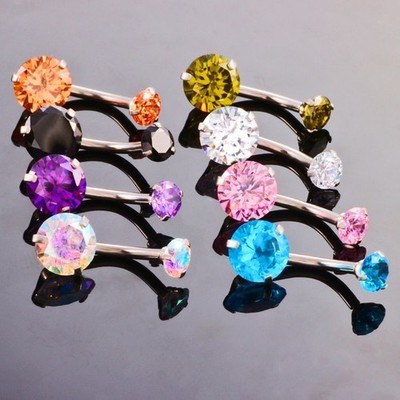 6 Pcs Nippelstange Für Körperpiercings Bauchnabel Bauchnabelringe