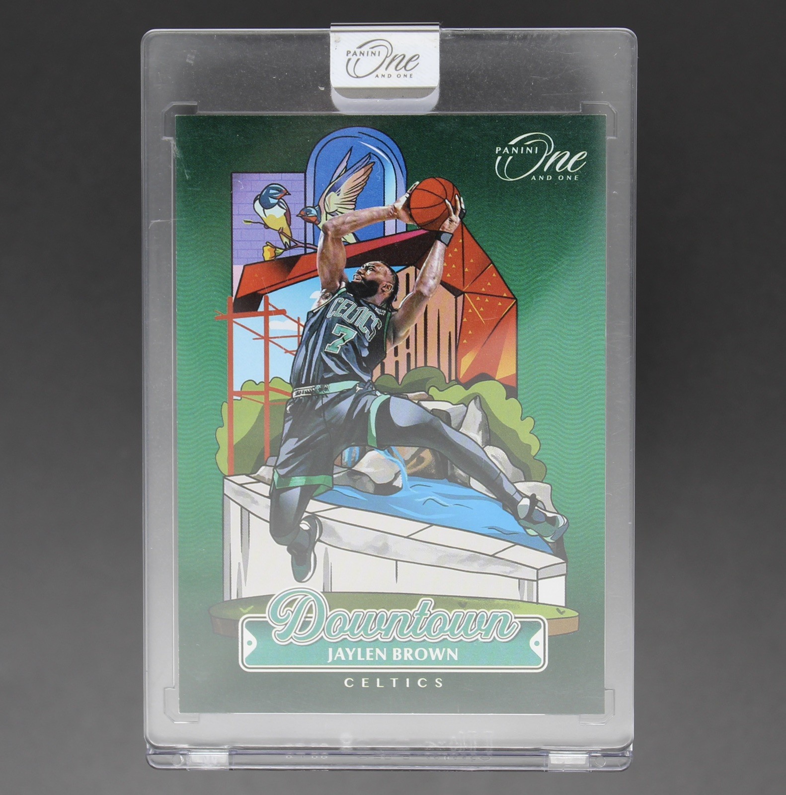 2024-25 Panini One And One Jaylen Brown #15 Downtown Celtics Case Hit SSP