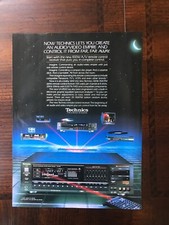 Anuncio impreso original vintage 1987 Technics Audio Visual The Science Of Sound