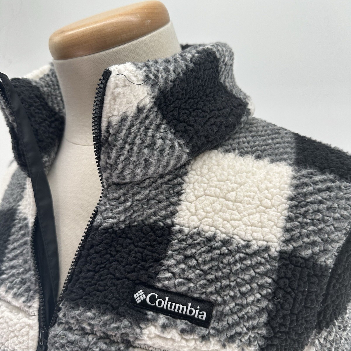 Columbia Women's West Bend Full-Zip Fleece Jacket Black & White