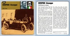 Campari Giuseppe - 1892-1933 - Drivers - Edito Service #18-04 Auto Rally Card