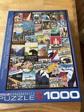 Travel USA Vintage Posters 1000 Pc Puzzle Eurographics USA 19.25" x 26.6" NEW