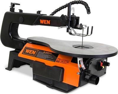 3921 16-Inch Two-Direction Variable Speed Scroll Fret Saw with Work Light New US