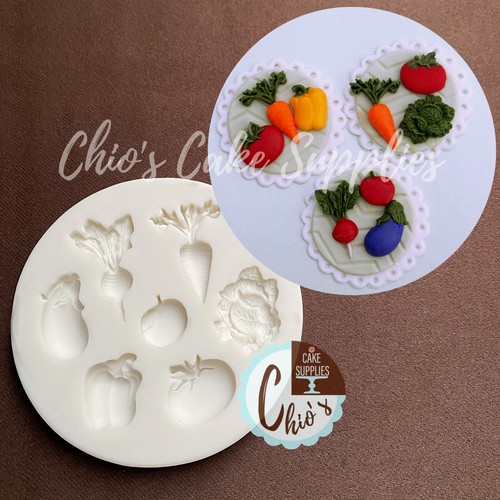 Veggies Themed Silicone Mold, 7 cavities - Picture 3 of 7