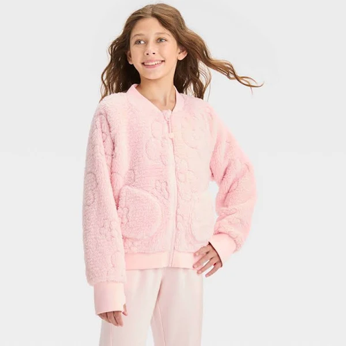 Girls' Quilted Fleece Jacket - All In Motion - Picture 6 of 15