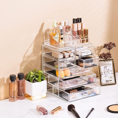 Clear Cosmetic Makeup Organizer - Make Up & Jewelry Storage, Case & Display -... - Picture 6 of 8