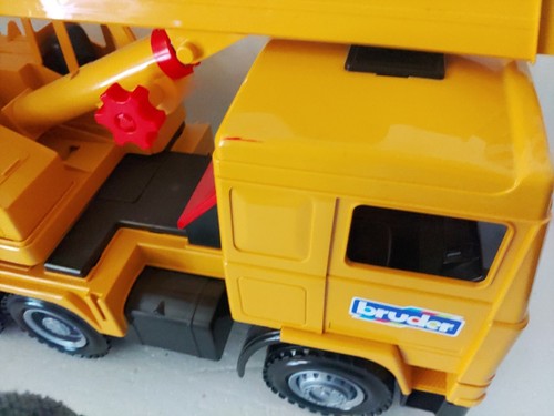 VTG Bruder Tele-Crane TC 4500 Crane Truck Construction Vehicle Yellow Germany - Picture 13 of 16