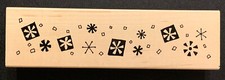 Great Impressions Snowflake Border Rubber Stamp