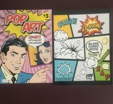 Kids Comic Fill In Book - 100 Pages & Pop Art 30 pages