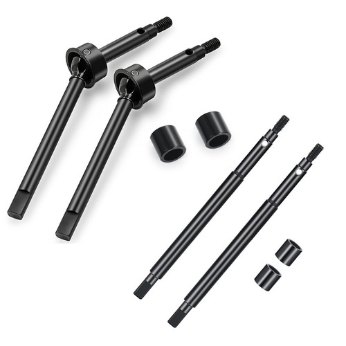 Steel Axle Drive Shafts Front/Rear CVD Drive Shafts +5mm for 1/18 Traxxas TRX4M - Picture 16 of 16
