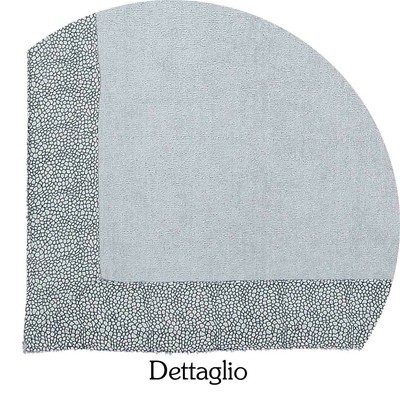 Telo Bagno Spugna con Bordo in Lino 100X150cm