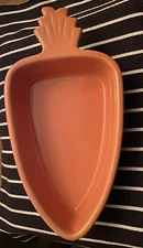 CHANTAL 93-CA15 ORANGE CARROT 🐇 16 oz 2 Cup BAKING DISH - C1