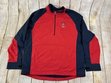 Cutter & Buck  3/4 Zip Pullover Jacket Size Large Shinnecock Hills Golf US Open