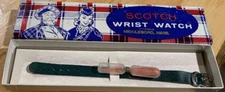 Rare 1955 Fishlove & Co. Scotch Hour Glass Wrist Watch Novelty Middleboro, MA.
