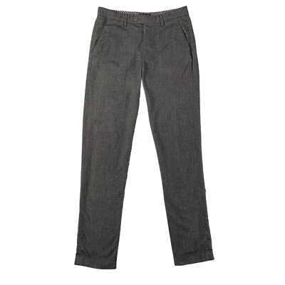 Ted Baker Haloe Trouser Pants Mens 30 x 31 Charcoal Gray Super Slim Fit READ