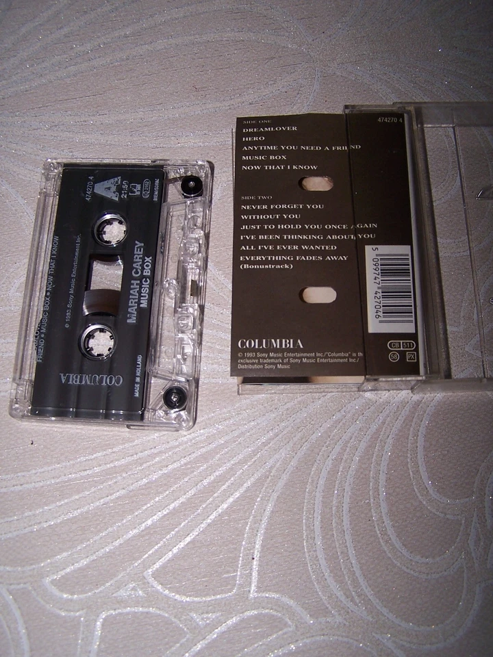 Maria Carey - Music box Cassette VGC 1993 Columbia records - Image 4 of 4