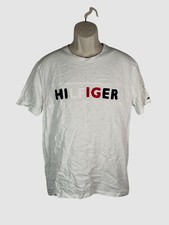 Tommy Hilfiger Men's White American Logo Short Sleeve T-Shirt Size L
