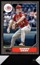 2022 Topps #T87-46 Sonny Gray 1987 Topps Baseball 35th Anniversary Black #/299