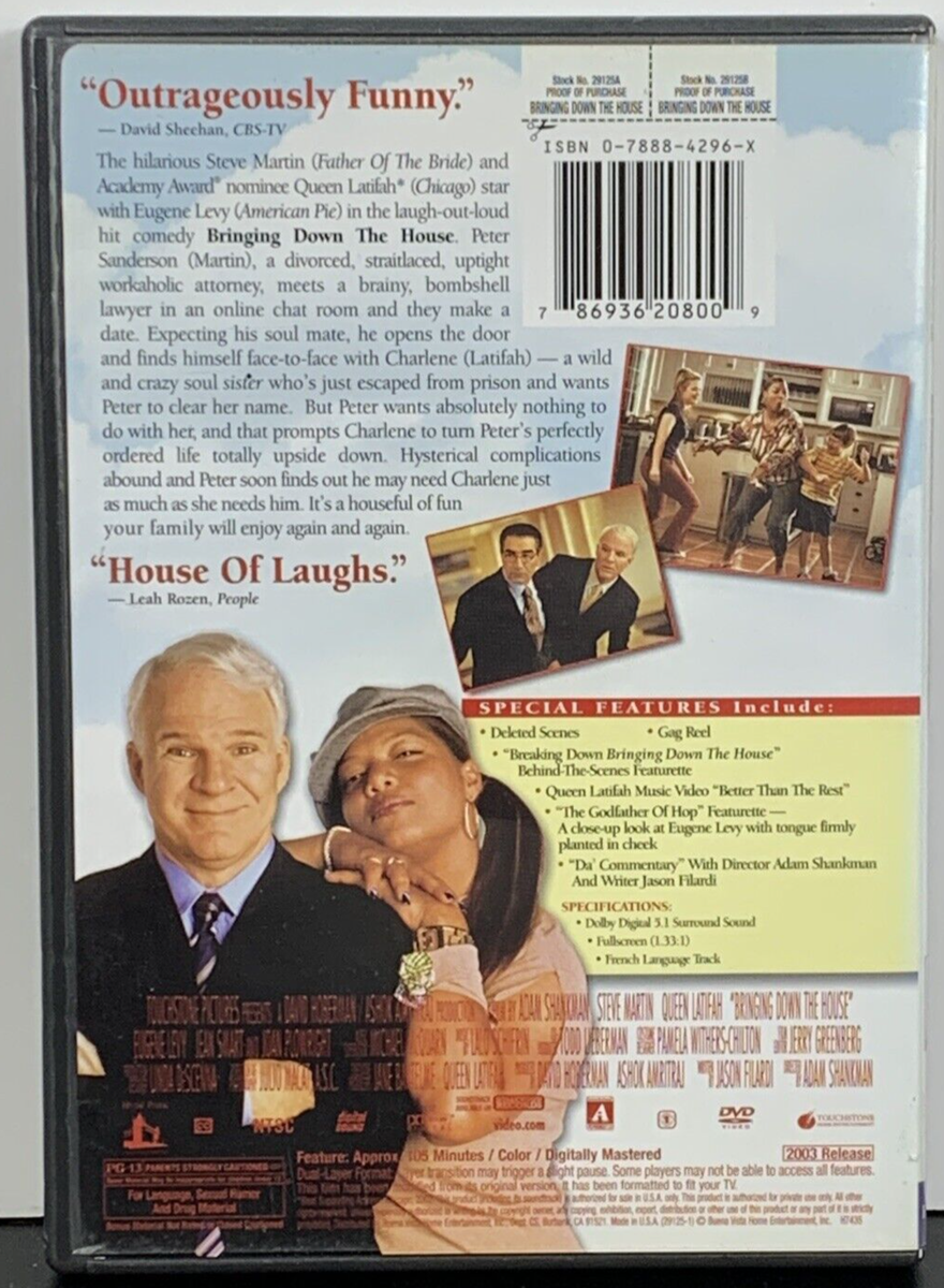 Bringing Down the House (DVD, 2003) Steve Martin, Queen Latifah