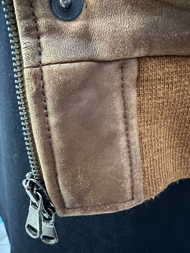 DANIE LADIM ATTEO giacca in pelle usato uomo man tg XS marrone LLV152 - Foto 8 di 12