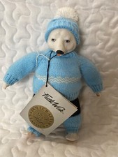 Vintage Faith Wick Silvestri Balos Bear Rimsky Porcelain  Cloth 1984 Taiwan