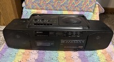 Sony CFD-50 CD AM/FM Stereo Radio Cassette Boombox Tape deck Not Working