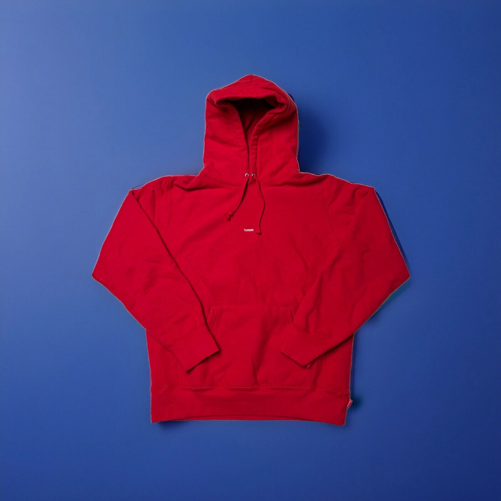 Sweat à capuche rouge Supreme Micro Logo FW19 homme taille Medium