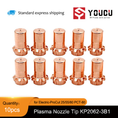 YOUCU 10pk KP2062-3B1 1.3mm Nozzle Tip For Electric-ProCut 25/55/80 PCT-80 Torch