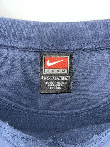 Vintage Nike Team Michigan Wolverines blau Center Swoosh Sweatshirt Herren 2XL - Bild 3 von 5