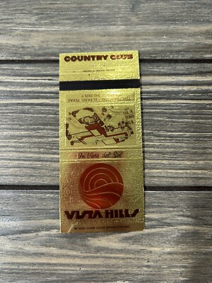 Vintage Vista Hills In Vista Del Sol El Paso Texas Matchbook Cover