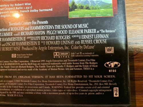 The Sound of Music DVD With Case - Picture 21 of 24