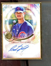 CRISTIAN HERNANDEZ 2022 BOWMAN TRANSCENDENT AUTOGRAPH AUTO /20