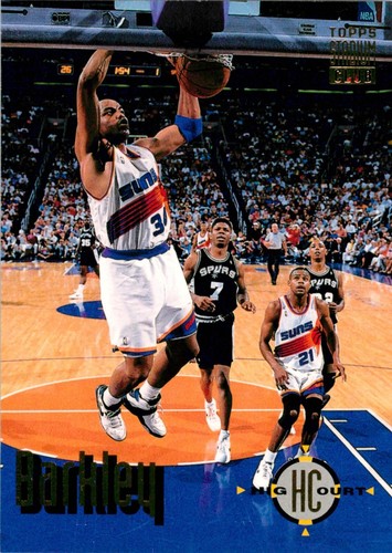 1993 PHOENIX SUNS NBA Card CHARLES BARKLEY Topps Stadium Club High Court - Picture 1 of 3