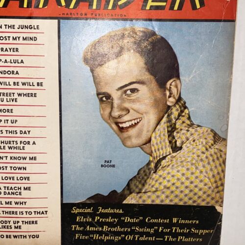 Vintage October 1956 Hit Parader Magazine Pat Boone Cover Photo - Picture 3 of 15