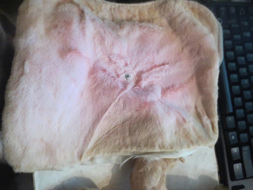 Paño facial de goma Gund vintage para dormir bebé con manta a presión 13" de largo Foto 2 de 4