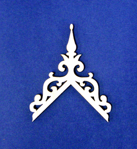 Dollhouse Miniature 1 12 Scale 16 12 Roof Pitch Finial Trim Ebay