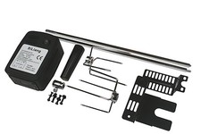 EXTRA QUIET MOTOR BBQ BARBECUE ROTISSERIE SPIT UNIVERSAL KIT 36 Inch SKEWER