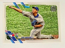 2021 Topps Series 1 Baseball Base Shun Yamaguchi #18 Blue Jays