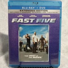 FAST FIVE (Blu-ray/DVD, 2011, 2-Disc Set, Rated/Unrated)