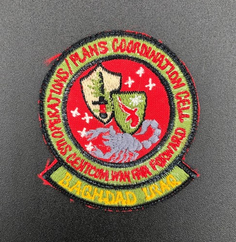 US CENTCOM OPS/Plans Coordination Cell Baghdad Iraq Theatre Made Patch OIF OEF