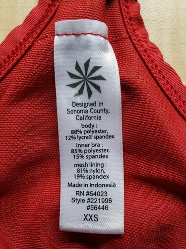 Athleta Workout Tank Lot Of 2 XXS Red Purple Floral Racerback Athletic Yoga Gym - Picture 4 of 7