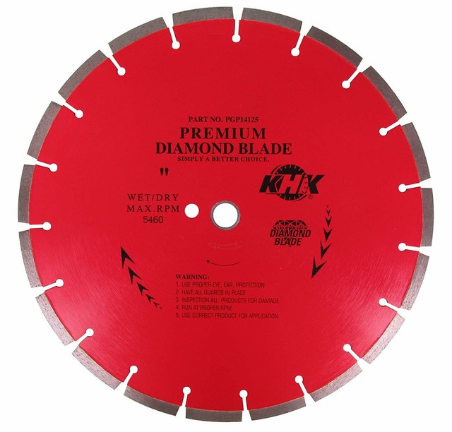 14" Premium Diamond Saw Blade Cut Concrete, Bricks,Stone,Masonry, 1