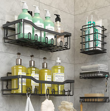 Bathroom Shelf Organizer 5-Pack - Adhesive Shower Shelves with No Drilling, La