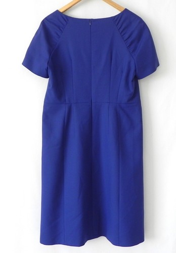 ESCADA 100% Wool Royal Blue 2 Button Blazer/Short Sleeve Dress Size 40(US M) - Picture 6 of 12